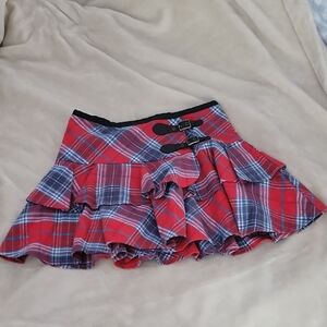 Ralph Lauren Red and Blue Plaid Skirt